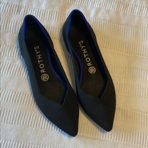 Rothy's Black and Blue Flats